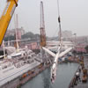 riparazione albero in carbonio per yacht